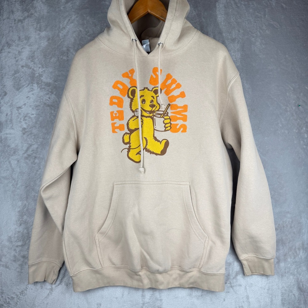 Teddy Swims Tour 2025 Graphic‎ Hoodie Sand Tan Lane Seven Mens Large L